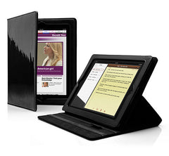 Cygnett - Glam glossy finish folio stand case for iPad 2 - Black